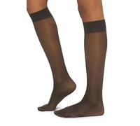 Wolford Satin Touch 20 Knee-Highs Chaussettes Montantes, 20 DEN, Noir, S Femme