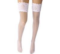 Wolford Bas auto-fixants Satin Touch 20 DEN Multicolore (Blanc) Taille M Femme