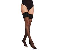 Wolford Satin Touch Stay-Up Collants, 20 deniers, Noir (Black 7005), L Femme