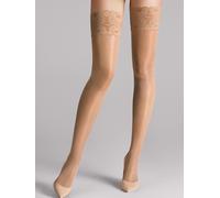 Wolford Stay-Up Satin Touch 20 Bas Transparente sans Motif 20 DEN