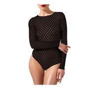 Wolford - Velvet Net Illusion Body - Femme - Tops - Noir - Taille: 40 FR