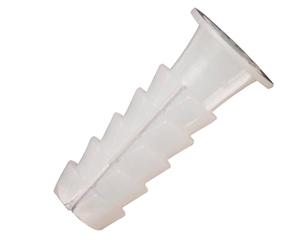 Wolfpack 13050110 Lot de 25 chevilles en plastique Blanc 12 x 45 mm