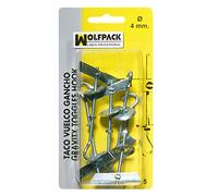 WOLFPACK 13132210 Cheville Retourné Crochet Blister 5 M 3 Pièces ()