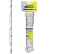 WOLFPACK 16010075 Haute Ténacité de Corde en Nylon Blanc/Bleu Pelote de 25 M