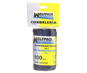 WOLFPACK 16010198 Trencilla Corde Polypropylène Bleu (Bobine de 100 M)