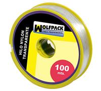 Wolfpack 16010360 Bobine de fil de nylon 100m x 1mm Transparent