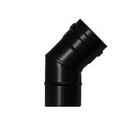 Wolfpack 22013100Coude vitrifié pour poêle à pellets 80mm, 45