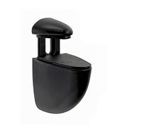 Wolfpack 25010068 support pelicano réglable pour étagère 1/20 mm. Noir (1 pièce)
