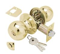 WOLFPACK 3030530 Serrure et Bouton de Porte à clé, Laitonnage