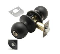 WOLFPACK 3030565 Pack avec serrure pour bouton de porte de salle de bain, Cranberry