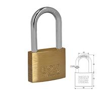 Wolfpack 3100975 Cadenas en laiton à arc long 40 mm