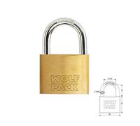 Wolfpack 3101110 arc normal avec cadenas Clés identiques nombre 3 (laiton 30 mm,)