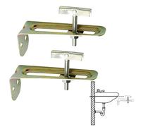 Wolfpack 4041600 Lot de 2 équerres pour lavabo 10 cm