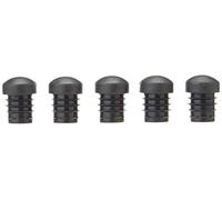 Wolfpack 5330372 Lot de 200 embouts plastiques ronds intérieur extérieur pour tube Ø 20 mm Noir