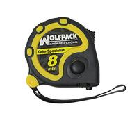 Wolfpack Ligne professionnelle 2302020 Flexomètre 8 m avec frein Wolfpack Grip spécial 8 m