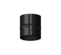 WOLFPACK LINEA PROFESIONAL 22010980 Module de poêle vitrifié noir Ø 150 mm Condensateur, anti-condensateur Cheminée, Tubes anti-condensation, Multicolore