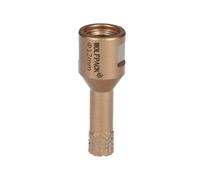 WOLFPACK LINEA PROFESIONAL 9112115 Couronne Diamant pour meuleuse Ø 12 mm. Raccord fileté M14. Coupe sèche, Couleur Canneberge