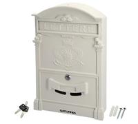 WOLFPACK LINEA PROFESIONAL Boîte aux Lettres de Jardin en Aluminium moulé Blanc Palace 255 x 410 x 90 mm.