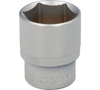 WOLFPACK LINEA PROFESIONAL Clé à douille 1/2" hexagonale 27 mm. Profil de 6 côtés. Acier au chrome-vanadium, bords arrondis.