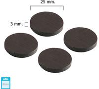 WOLFPACK LINEA PROFESIONAL - Disque magnétique en ferrite Ø 25x3 mm (blister 4 pcs.)