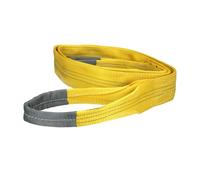 WOLFPACK LINEA PROFESIONAL Élingue Plate Double Bande 3 000 kg Facteur sécurité 7:1 Longueur : 4 mètres Largeur 9 cm 100% Polyester Couleur Jaune 15030219