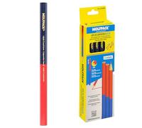 WOLFPACK LINEA PROFESIONAL Lot de 12 crayons de charpentier bicolore de 18 cm