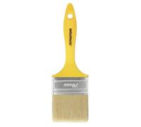 WOLFPACK LINEA PROFESIONAL Pinceau Professionnel en Poils Blancs, Largeur 70 mm, Poils naturels, Manche en Plastique Ergonomique, Pinceau Peintre, Pinceau Peinture