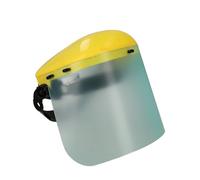 WOLFPACK LINEA PROFESIONAL Protection faciale avec harnais réglable écran polycarbonate 390 x 200 mm. Visière de sécurité, anti-impacts, casque débroussailleuse