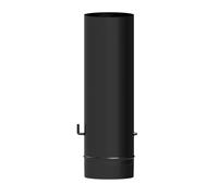 WOLFPACK LINEA PROFESIONAL Wolfpack Tube de poêle en acier vitrifié noir Ø 150 mm. Avec clé pour poêles à bois, cheminée, haute résistance, couleur noire