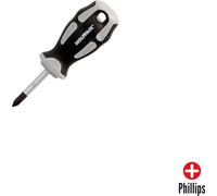 WOLFPACK LINEA PROFESSIONAL Tournevis Phillips Tournevis acier S2 TPR manche bimatière. PH 1 Ø 5.0 X 38 mm