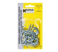 Wolfpack Lot de 50 6222000 crochets ouverts (2,1/14 x 25 mm)