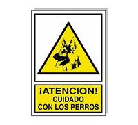 Wolfpack Panneau Cuidado Con Los Perros [Espagnol] 30 x 21 cm