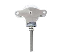 Wolfpack Poulie pour corde à linge inox. 60 mm/roue métallique/vis