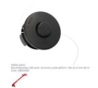 WOLFPACK Tête de Rechange pour Fil Nylon pour débroussailleuse (AFT 08055200)