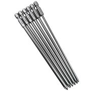 Wolfride Lot de 6 embouts de tournevis cruciformes magnétiques à tige hexagonale 1/4" Longueur 15 cm