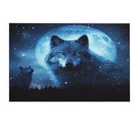 Wolfs - Petit tapis lavable avec envers en caoutchouc antidérapant pour cuisine, chambre à coucher, salle de bain, décoration de sol