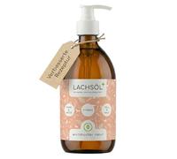 Wolfsbacher Natur Huile de Saumon et algues Chien Chat 500 ML | Double source marine dans sa gamelle : saumon et algues avec EPA et DHA pour chiens chats et chevaux
