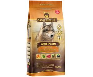 WOLFSBLUT Wide Plain Active croquettes pour chiens adultes actifs avec de la viande de cheval et des patates douces 12,5 kg