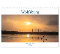 Wolfsburg - Stadt, Land, Fluss (Wandkalender 2026 DIN A4 quer), CALVENDO Monatskalender: Wolfsburg kann soviel mehr sein als graue Industrie. Wie hier zum Beispiel farbenfroh und abwechslungsreich.