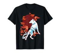 Wolfsgott Japanese Wolf Art Theme T-Shirt