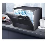 WolFum Lave-Vaisselle Domestique Automatique Intégré 6 Ensembles de Petits Appareils de Lave-Vaisselle de Bureau Indépendants Mini Portable Économie d'Energie et d'Eau