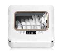 WolFum Petit lave-vaisselle portable Lave-vaisselle de bureau compact entièrement automatique adapté à diverses cuisines