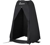WolfWise Tente de Douche Pop Up Toilette Cabinet de Changement Camping Abri de Plein Air Vestiaire Extérieure Intérieure Portable, Largeur 40" (101 cm), Hauteur 75" (190 cm), Noir