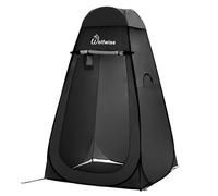 WolfWise Tente de Douche Pop Up Toilette Changement Camping Abri de Plein Air Vestiaire Extérieure Intérieure Portable, Noir