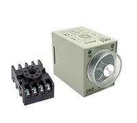 Woljay AH3-2 Temporisateur Temporisation Relais Minuterie Solid State AC 110V 8 Pins 0-60s avec Base