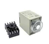 Woljay AH3-3 Temporisateur Temporisation Relais Minuterie Solid State DC 24V 8 Pins 0-60Min avec Base