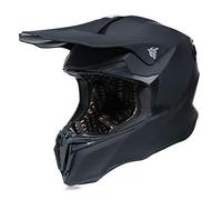 Woljay Casque Hors Route Dual Sport Casques de Motocross de Rue saleté vélo Descente extrême VTT avec Cadeau - Lunettes (Noir Mat, M)