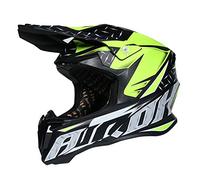 Woljay Casque Hors Route Dual Sport Casques de Motocross de Rue saleté vélo Descente extrême VTT avec Cadeau - Lunettes Vert, XL)
