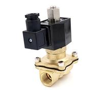 Woljay Électrique Valve Électromagnétique 3/8" DC 12V Gaz d'air de l'eau Normalement ouvert Laiton
