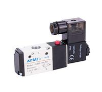 Woljay Electrovanne pneumatique 3V210-08 AC 220V PT 1/4" 2 positions 3 Voies Normalement Ouvert